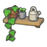 Decorative plant shelf